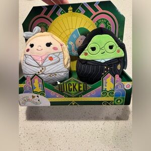 Wicked Squishmallows Elphaba & Glinda 5" Shiz University Little Plush NWT